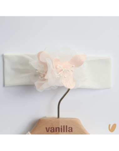 Abito elegante in tulle e fascia Battesimo