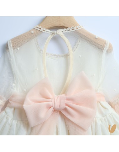 Abito elegante in tulle e macramè Damina