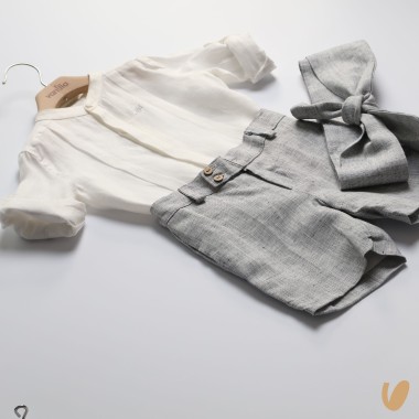 Completo elegante in lino Paggetto