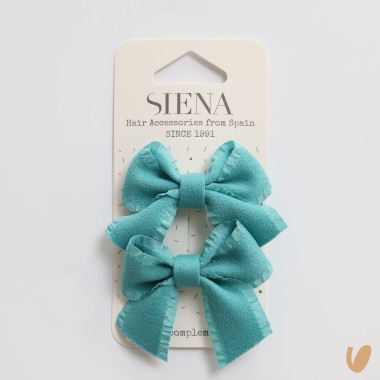 Set 2 Mollettine fiocchi Mollette e Fermagli