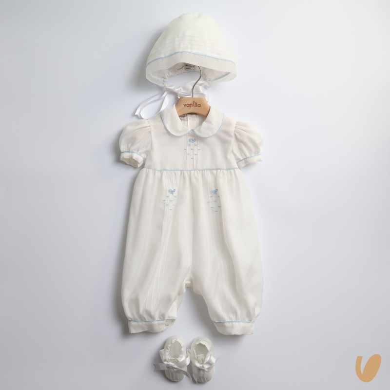 Completo in pura seta Battesimo