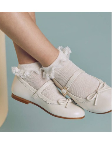 Scotland yarn socks with valencienne