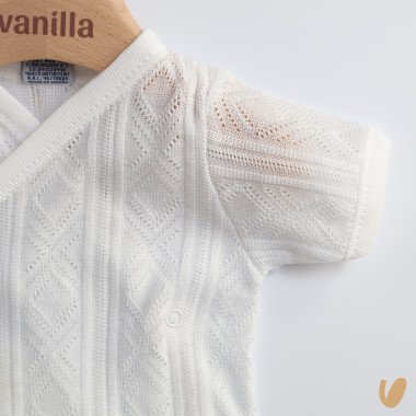 Body incrocio manica corta filo di scozia Body Manica Corta