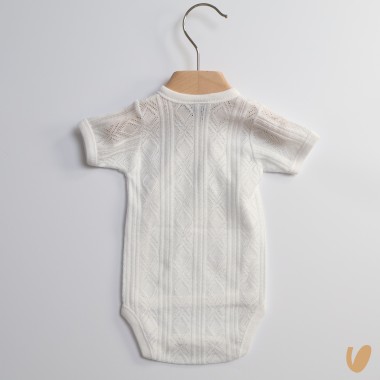 Body incrocio manica corta filo di scozia Body Manica Corta
