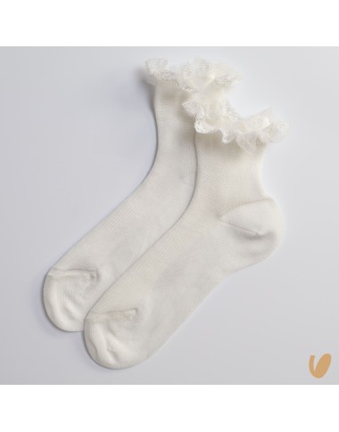 Scotland yarn socks with valencienne