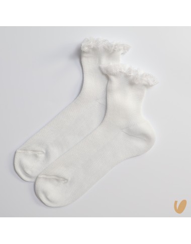 Scotland yarn socks with valencienne