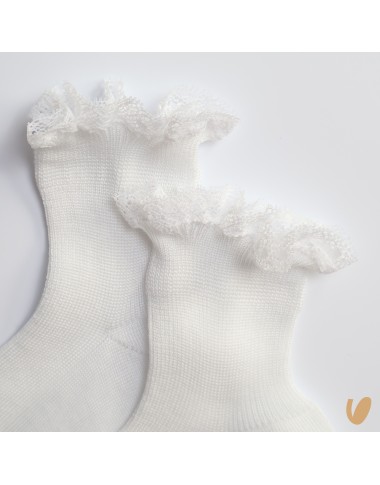 Scotland yarn socks with valencienne