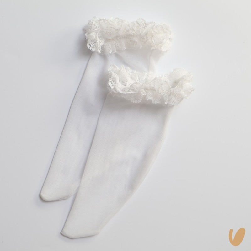 Calzini in tulle con pizzo Calzini Corti
