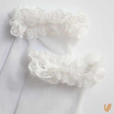 Calzini in tulle con pizzo Calzini Corti