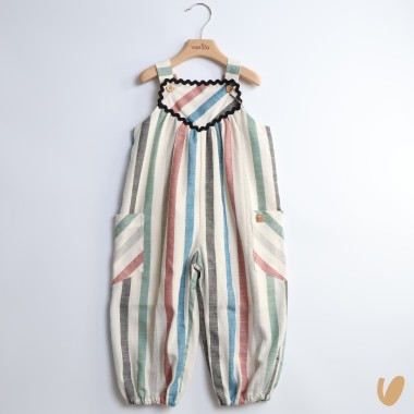 Salopette righe Abito e Tuta