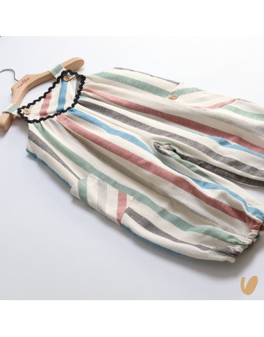 Salopette righe Abito e Tuta