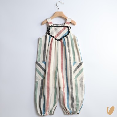 Salopette righe Abito e Tuta