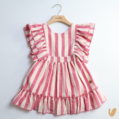 Abito righe Bimba 2/8 anni