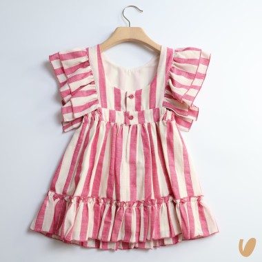Abito righe Bimba 2/8 anni