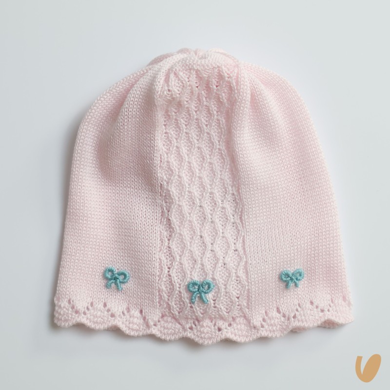 Cappello in filo nodo d'amore Cappello e Babbucce