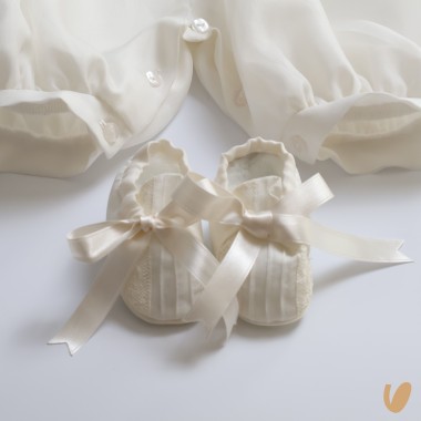 Completo in pura seta Battesimo