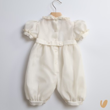 Completo in pura seta Battesimo