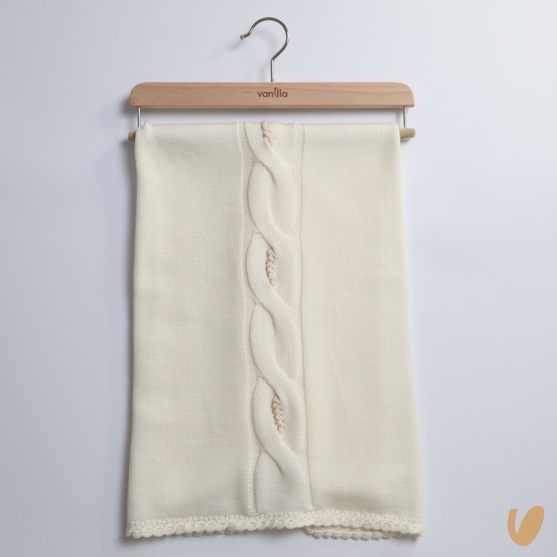 Coperta in lana roselline Coperta e Lenzuola