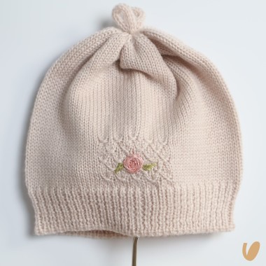 Completo nascita camelie in lana Set Nascita e Uscita Clinica