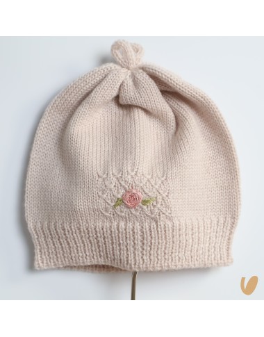 Completo nascita camelie in lana Set Nascita e Uscita Clinica