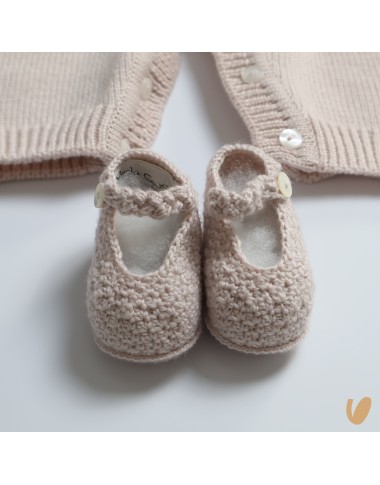 Completo nascita camelie in lana Set Nascita e Uscita Clinica