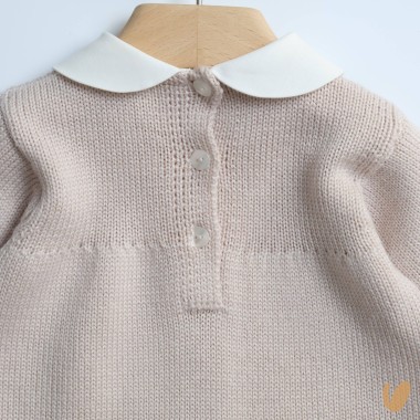 Completo nascita camelie in lana Set Nascita e Uscita Clinica