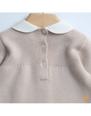 Completo nascita camelie in lana Set Nascita e Uscita Clinica