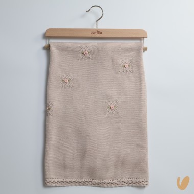 Coperta in lana ricamata Coperta e Lenzuola