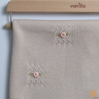 Coperta in lana ricamata Coperta e Lenzuola