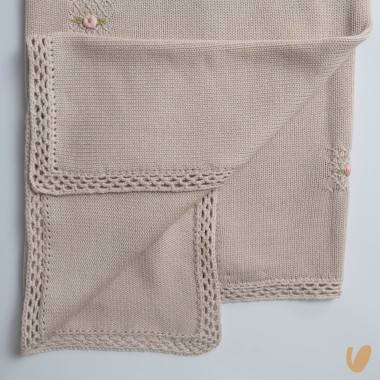 Coperta in lana ricamata Coperta e Lenzuola