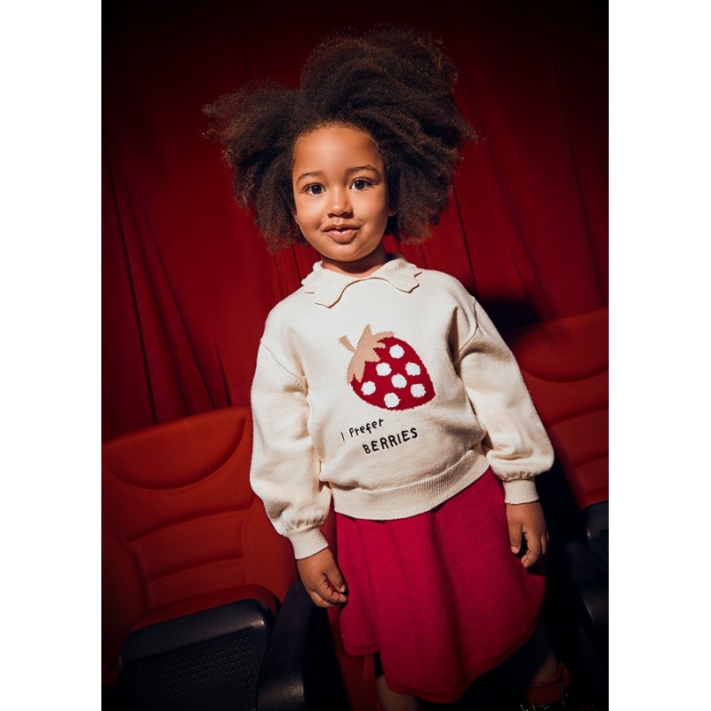 Completo Maglia fragola e Gonna Bimba