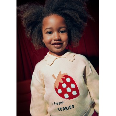 Completo Maglia fragola e Gonna Bimba