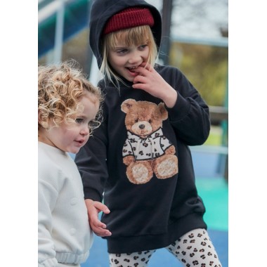 Abito felpa orsetto Bimba