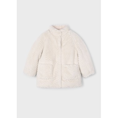 Cappotto ecopelliccia righe           SALDI 20%