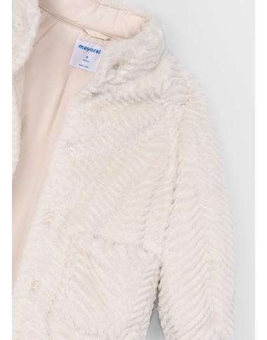 Coat ecopelliccia strip