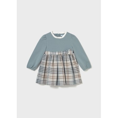 Abito combinato quadri Neonata