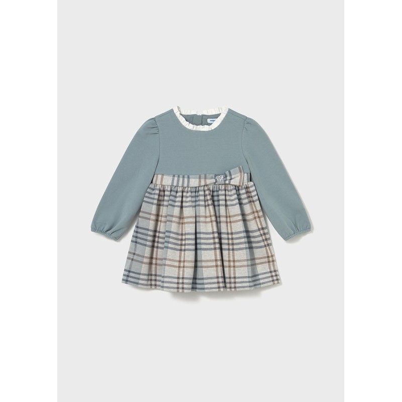 Abito combinato quadri Neonata