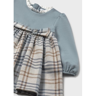 Abito combinato quadri Neonata