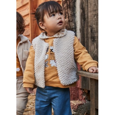 Gilet peluche strutturato        Neonata