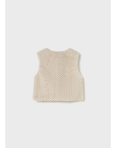 Structured plush vest