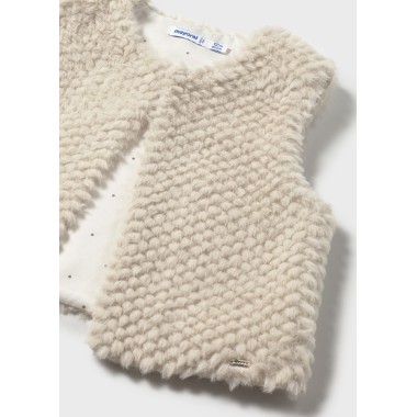 Gilet peluche strutturato        Neonata