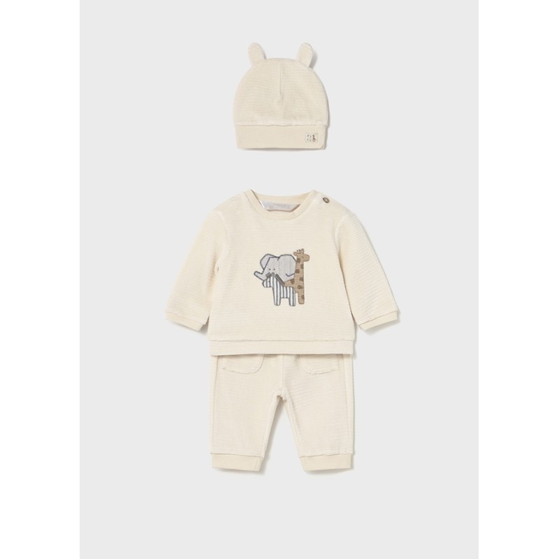 Completo maglia pantalone e cappello Neonato