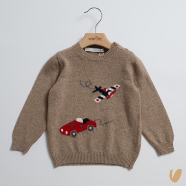 Maglia aereo lana e cashmere Bimbo