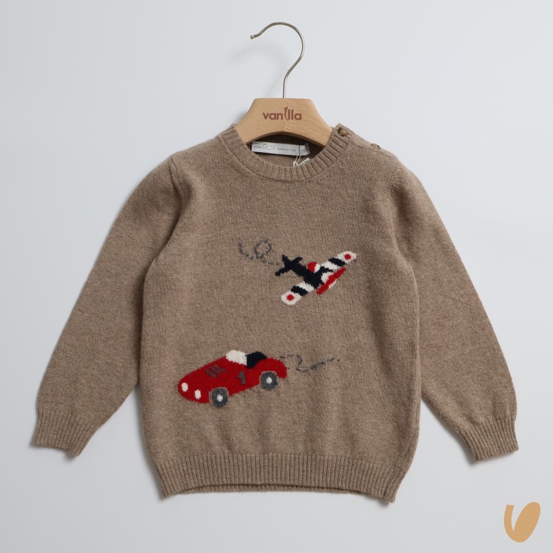 Maglia aereo lana e cashmere Bimbo