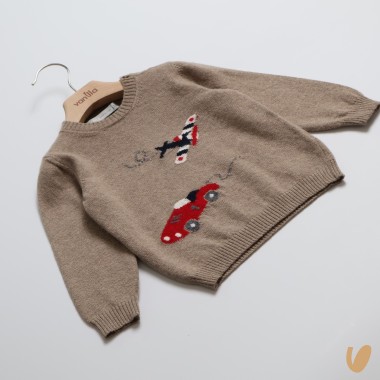 Maglia aereo lana e cashmere Bimbo