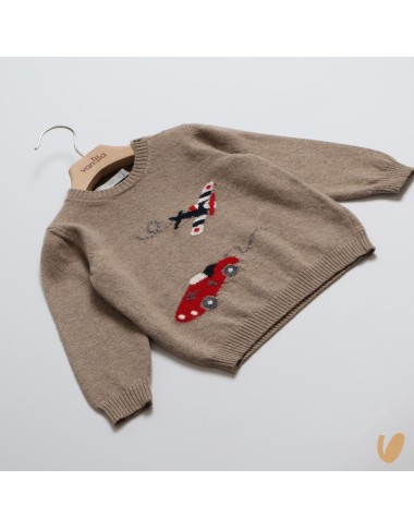 Wool and cashmere air sweater