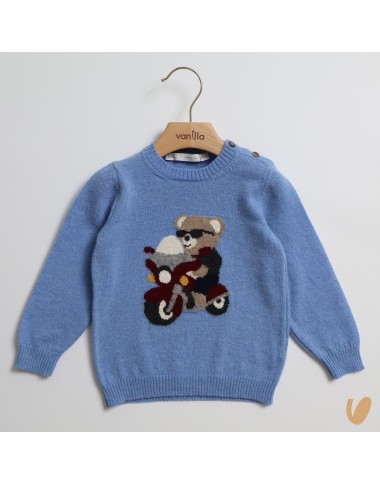 Wool and cashmere bear jersey