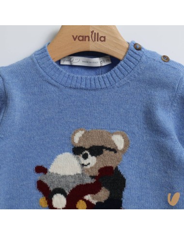 Wool and cashmere bear jersey