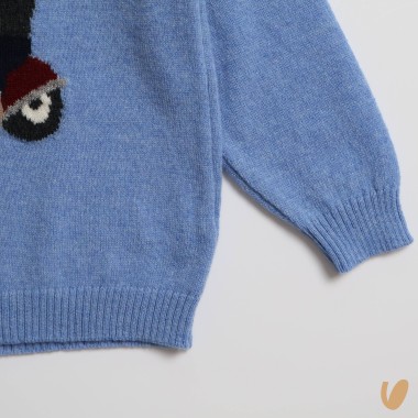Maglia orso lana e cashmere Neonato