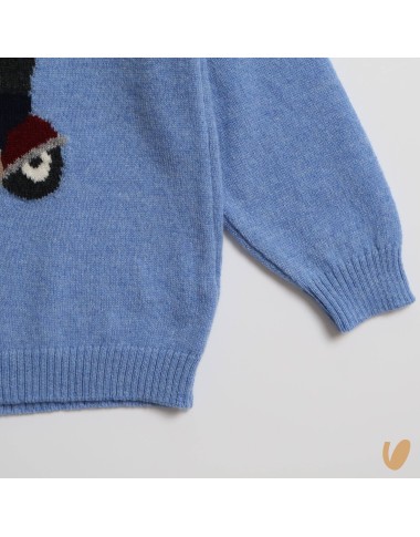 Maglia orso lana e cashmere Neonato